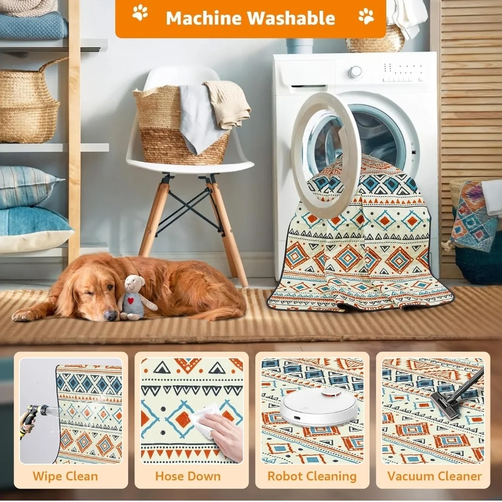Tribal Pattern Super Absorbent Pet Mat 2 Pack 18x24